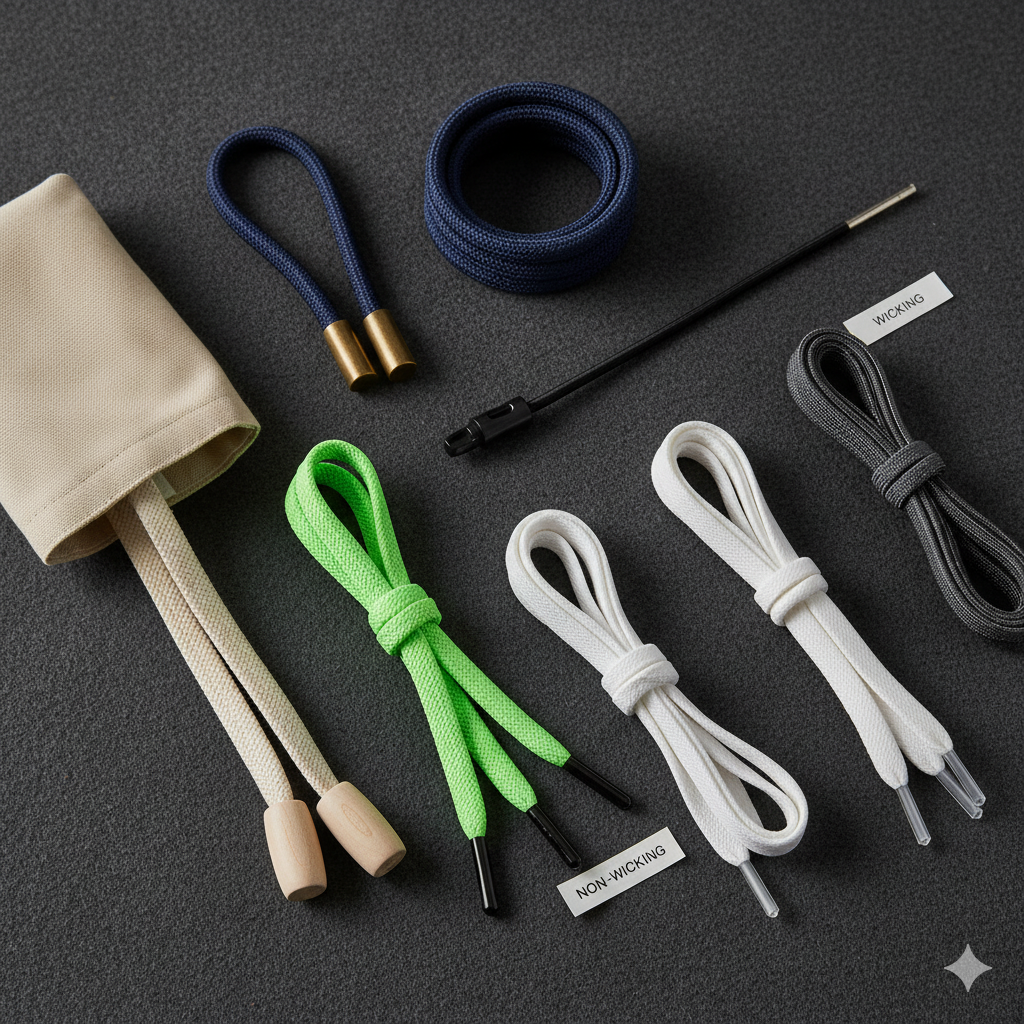 High-performance shoelaces and textile accessories